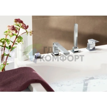 Смеситель Grohe Eurocube для установки на борт ванны 19897000 - фото 3