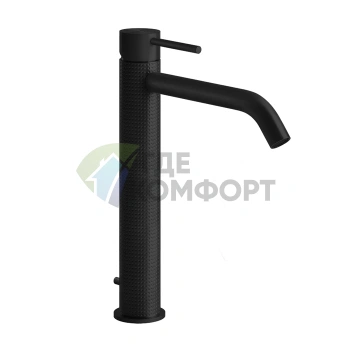 Стильный высокий смеситель GESSI 316 для раковины с донным клапаном, цвет Black XL (54403#299) - фото 1