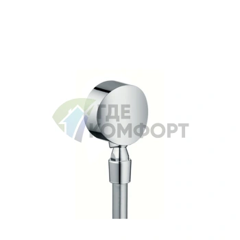 Шланговое соединение HG Fixfit S с обратным клапаном и шарниром G1/2 хром (27506000) - фото 1