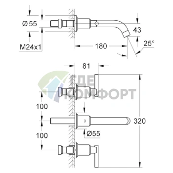 Смеситель для раковины Grohe Atrio 20169000 - фото 3