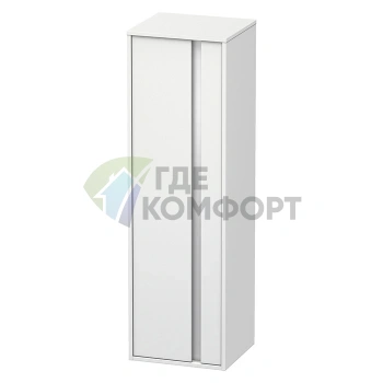 Высокий шкаф Duravit Ketho 400×360×1320 мм, белый матовый — 1 дверца, 3 полки (KT1257L1818) - фото 1