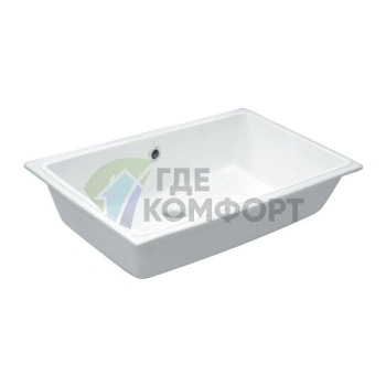 Встраиваемая раковина KERASAN Slim 750x340 мм белая - фото 1