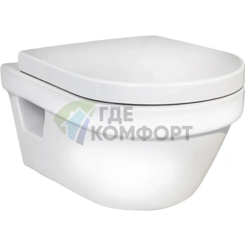 Подвесной унитаз Gustavsberg Hygienic Flush безободковый WWC 5G84HR01 - фото 1