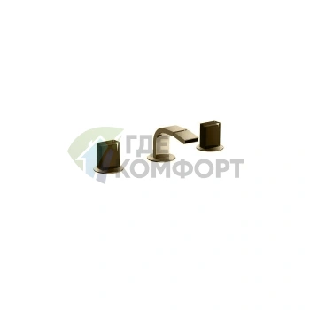 Смеситель для биде Fantini Venezia In с донным клапаном, 3 отв., цвет Matt British Gold PVD (29 P6 N509S) - фото 1