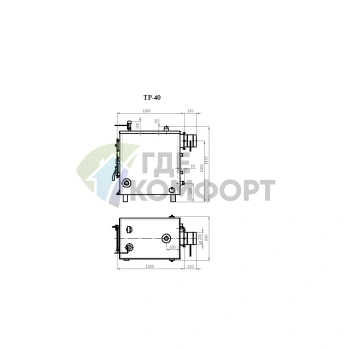 Напольный твердотопливный котел Траян ТР-40-1КТ - фото 3