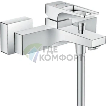 Смеситель Hansgrohe Metropol для ванны с душем: точное направление воды - фото 1