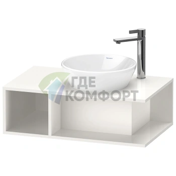 Тумбочка подвесная Duravit D-Neo компактная, 260x800x480 мм, с открытым отделением слева, высокоглянцевый белый (DE493802222) - фото 1