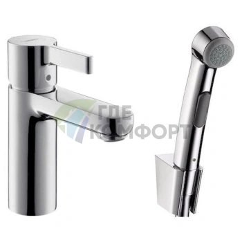 Смеситель Hansgrohe Metris S для раковины с гигиеническим душем - фото 1