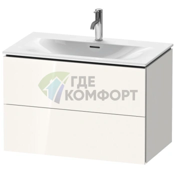 Подвесная тумба Duravit L-Cube 234483 с двумя ящиками, 550x820x481 мм, цвет White High Gloss (LC630702222) - фото 1