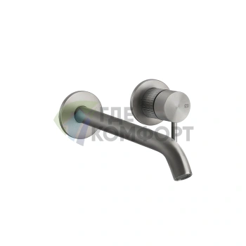 Встраиваемый смеситель GESSI 316 для раковины с изливом 200-170 мм, матовый хром (54286#239) - фото 1