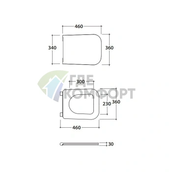 Сиденье для унитаза GLOBO Stone 52 см STS05/ST002 черный матовый с микролифтом (ST022.AR/cr) - фото 2