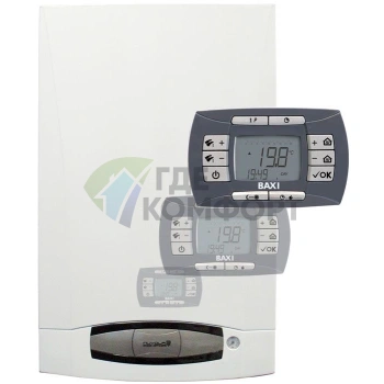 Газовый настенный котел Baxi Nuvola-3 Comfort 320 Fi двухконтурный с встроенным бойлером - фото 1