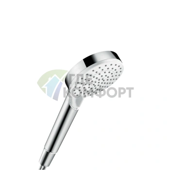 Ручной душ HG Crometta Vario d100 мм с функциями 2jet Rain и IntenseRain (белый/хром) (26330400) - фото 1