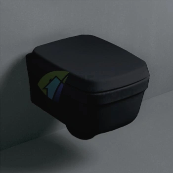 Подвесной унитаз SIMAS Evolution 52x37 см черный без комплекта крепления (EVO18nero) - фото 1