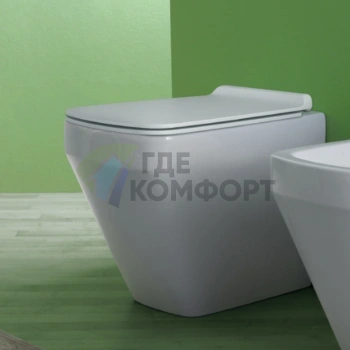 Приставной унитаз Simas Baden Baden безободковый 56×36 см (BB01bi) - фото 1