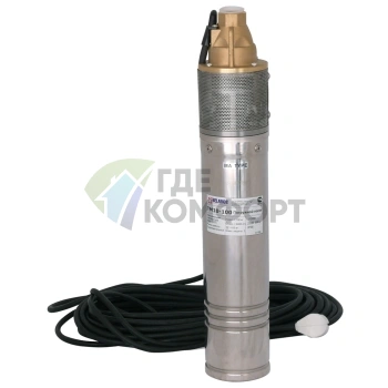 Скважинный вихревой насос Беламос ТМ10-100/2.5 кабель 20 м - фото 1