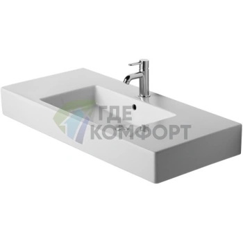 Раковина Duravit Vero для мебели с перел с 3 отв под смеситель 1050x490мм Цвет Белый - фото 1