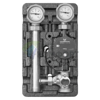Насосная группа Meibes MK 1 1/4 с насосом Grundfos Alpha2 32-60 cо смесителем ME 66832.10