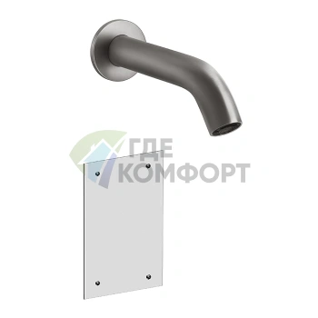Настенный электронный смеситель GESSI 316 FLESSA для раковины, цвет Steel Brushed (54015#239) - фото 1