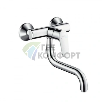 Смеситель для кухни Hansgrohe Focus настенный с поворотным изливом, хром (31825000) - фото 1