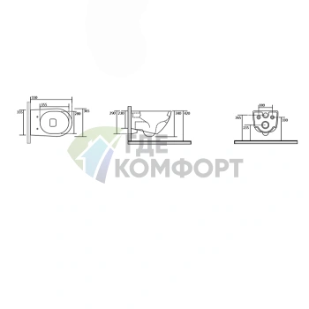 Крышка-сиденье для унитаза KERASAN Aquatech SLIM белая с микролифтом (379101) - фото 2