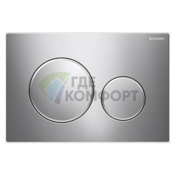 Кнопка смыва Geberit Sigma 20 115.882.KH.1 для подвесного унитаза, хром - фото 1