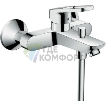 Смеситель Hansgrohe Logis Loop 71244000 для ванны с термостатом и душем - фото 1