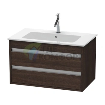 Тумба-база Duravit Ketho для раковины ME by Starck с 2 выдвижными ящиками, цвет темный каштан (KT642905353) - фото 1