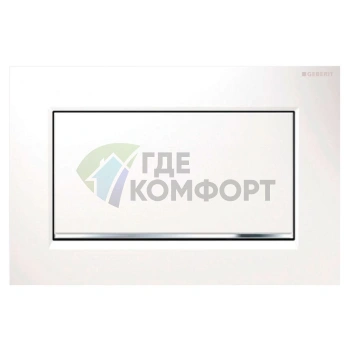 Кнопка смыва Geberit Sigma 30 115.893.KJ.1 (белая/хром) - фото 1