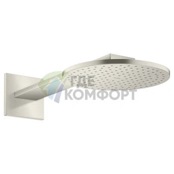 Верхний душ AX ShowerSolution 250 мм с 2 струями и держателем 450 мм (настенный, сталь) (35296800) - фото 1
