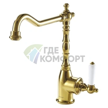 Смеситель для кухни Bravat Art F775109G с высоким изливом - фото 1