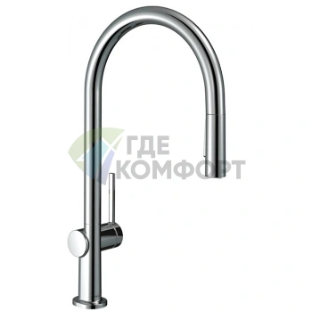 Смеситель для кухни Hansgrohe Talis M54 с выдвижным душем, хром (72800000) - фото 1