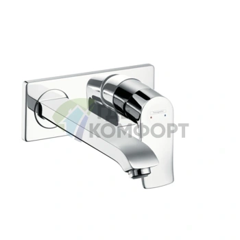 Смеситель для раковины Hansgrohe Metris встраиваемый, излив 225 мм, хром (31086000) - фото 1