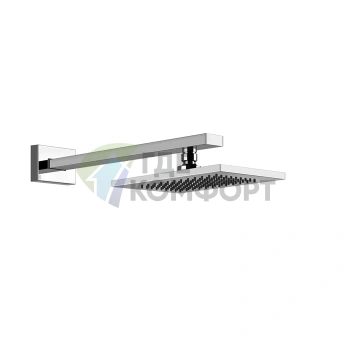 Настенный душ Gessi Rettangolo 216x140 мм, хром (20148#031) - фото 1