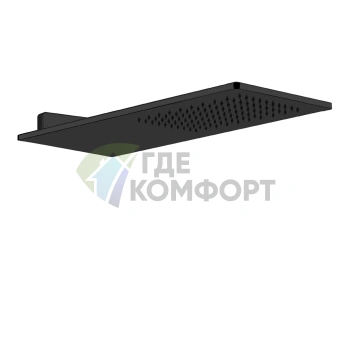 Настенный верхний душ GESSI 550х200 мм, матовый черный (33095#299) - фото 1