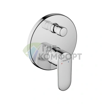 Смеситель для ванны Hansgrohe Vernis Blend встраиваемый с переключателем (хром) (71466000) - фото 1