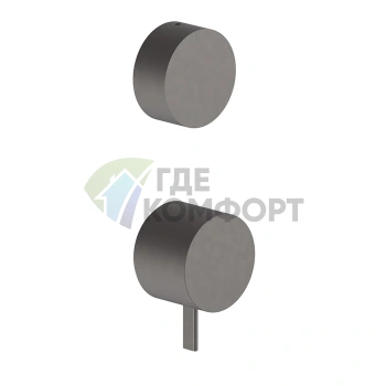 Смеситель для душа Fantini AF/21 встраиваемый на 2 выхода цвет Gun Metal Matt PVD (27 P5 A585B) - фото 1