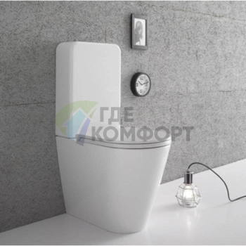 Унитаз-моноблок GLOBO Forty3 белый с креплением 58x36x43 см (FO003.BI)