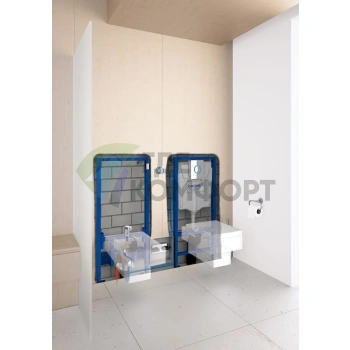 Кнопка смыва Grohe Nova Cosmopolitan Light для подвесного унитаза, хром - фото 4