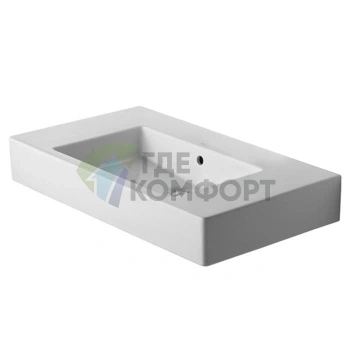 Раковина Duravit Vero для мебели без отверстия под смеситель, 850x490 мм, белая (329850060) - фото 3