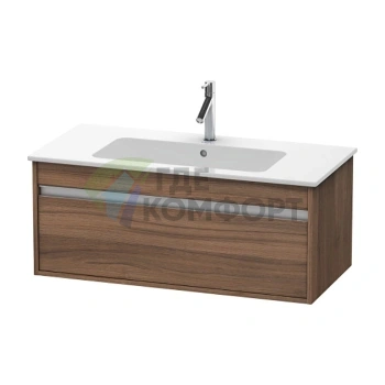 База под раковину Duravit Ketho для ME by Starck с ящиком, 410x1000x475 мм, цвет натуральный орех (KT642007979) - фото 1
