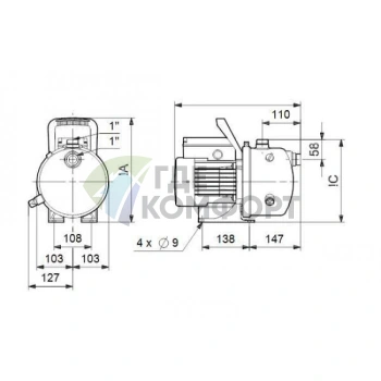 Водоподъемный насос Grundfos JP 5 - фото 3