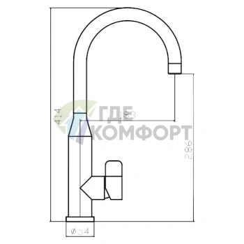Стильный кухонный смеситель Zorg Inox Clow для вашей мойки - фото 2