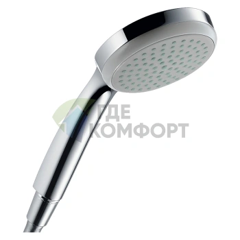 Ручной душ Croma 100 с дождевым эффектом 1jet Rain и технологией EcoSmart в хромированном исполнении (28583000) - фото 1