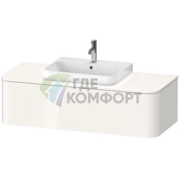 Подвесная тумба Duravit Happy D.2 Plus 354x1300x550 мм, белая глянцевая, 1 ящик (HP4932M2222) - фото 1