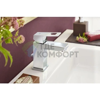 Смеситель для раковины Grohe Eurocube 23127000 с керамическим картриджем - фото 3