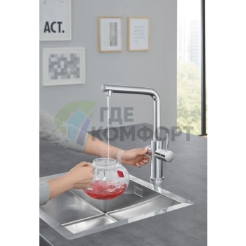 Смеситель Grohe Red II Duo для кухни с системой мгновенного нагрева воды - фото 4
