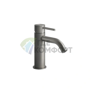 Смеситель для раковины GESSI 316 стальной матовый на одно отверстие (54002#239) - фото 1