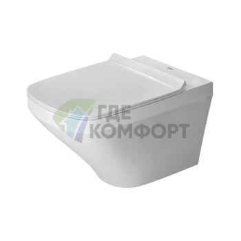 Подвесной унитаз Duravit DuraStyle 540x370 мм с креплением, белый с покрытием WonderGliss (25520900001) - фото 1