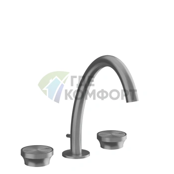 Смеситель GESSI Origini для раковины на 3 отверстия с донным клапаном, хром (66013#031) - фото 1